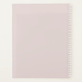 No Rain No Flowers Citaat Minimale Bloemen Roze Planner (Achterkant)