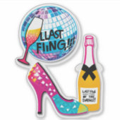 No Regrets Before the Vows!" (Bachelorette Party) Sticker (Voorkant)