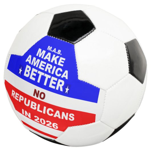 "NO Republicans" Voetbal (Drie kwart)