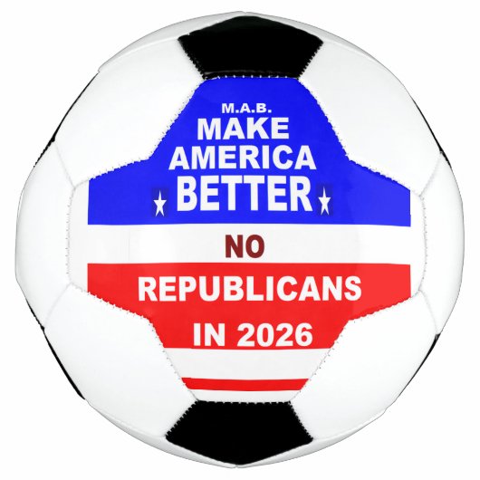 "NO Republicans" Voetbal (Voorkant)