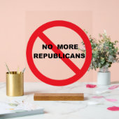 NO Repugs Acryl Bord (Huwelijk)