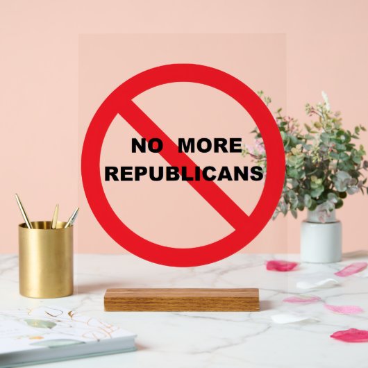 NO Repugs Acryl Bord (Huwelijk)