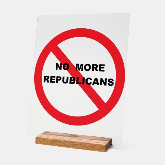 NO Repugs Acryl Bord (Hoek)