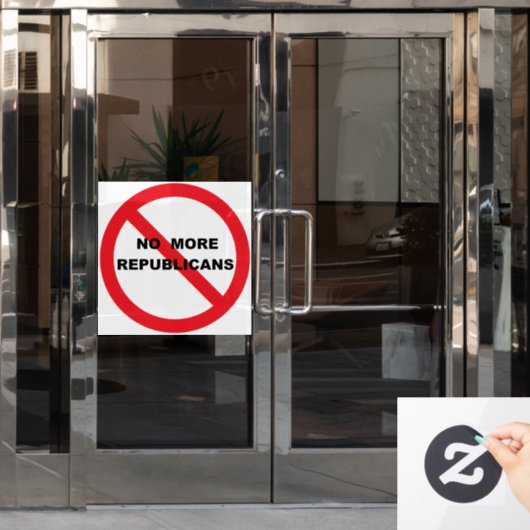 NO Repugs Raamsticker (Kantoordeur)