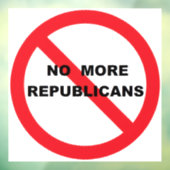 NO Repugs Raamsticker (Vel 3)