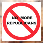 NO Repugs Raamsticker (Vel 2)
