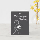 No Ride Today Funny Motorcycle Motorcycle Lovers M Kaart (Gele Bloem)