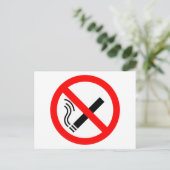 NO Roking Sign - Brits signaal Briefkaart (Staand voorkant)