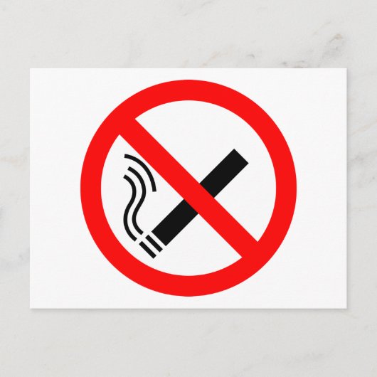 NO Roking Sign - Brits signaal Briefkaart (Voorkant)
