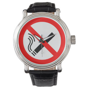NO Roking Sign - Brits signaal Horloge