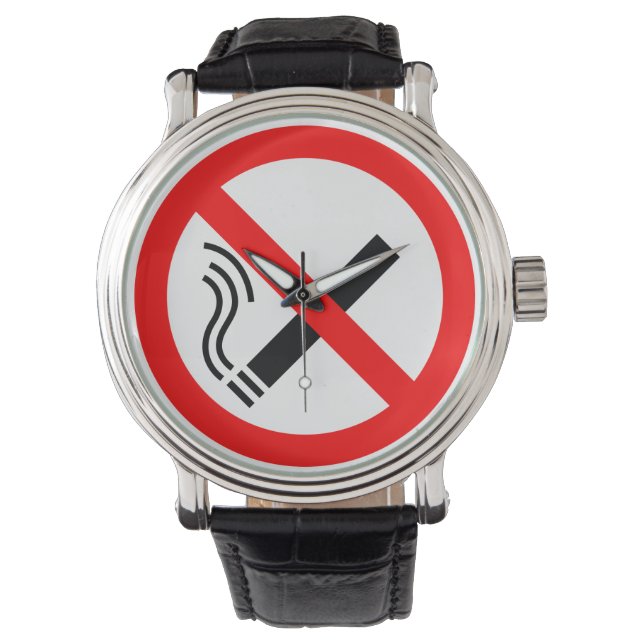 NO Roking Sign - Brits signaal Horloge (Voorkant)