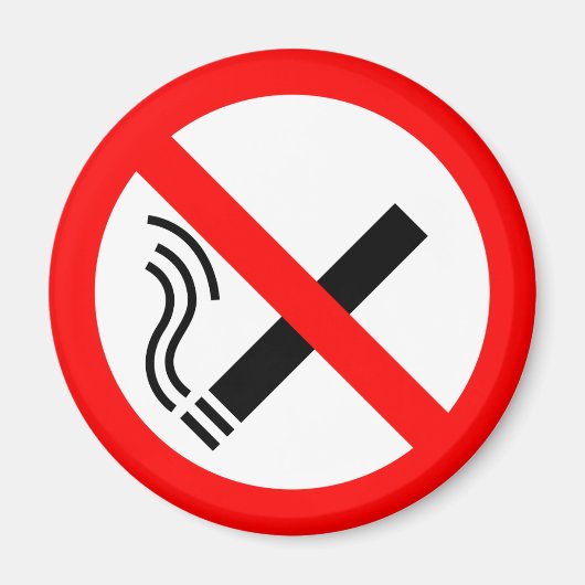 NO Roking Sign - Brits signaal Magneet (Voorkant)