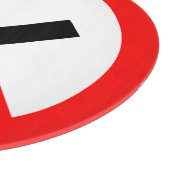 NO Roking Sign - Brits signaal Snijplank (Hoek)