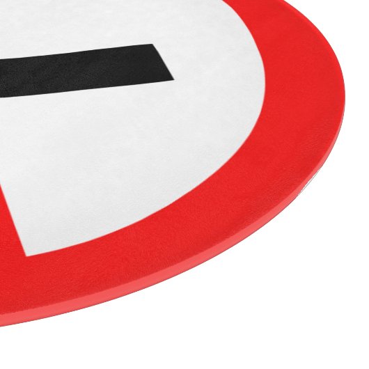 NO Roking Sign - Brits signaal Snijplank (Hoek)