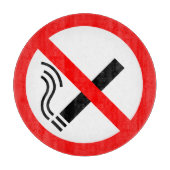 NO Roking Sign - Brits signaal Snijplank (Voorkant)