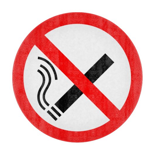 NO Roking Sign - Brits signaal Snijplank (Voorkant)