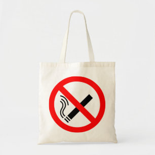 NO Roking Sign - Brits signaal Tote Bag