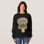 No Romance, Just Vibes | Cute Frog Mushroom core Trui (Voorkant volledig)