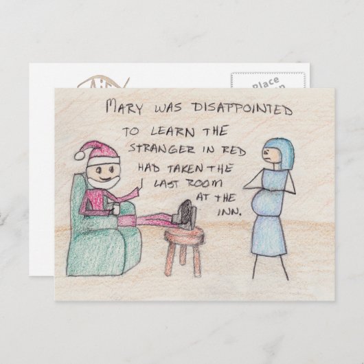 "No Room at the Inn" Postcard Briefkaart (Voorkant / Achterkant)