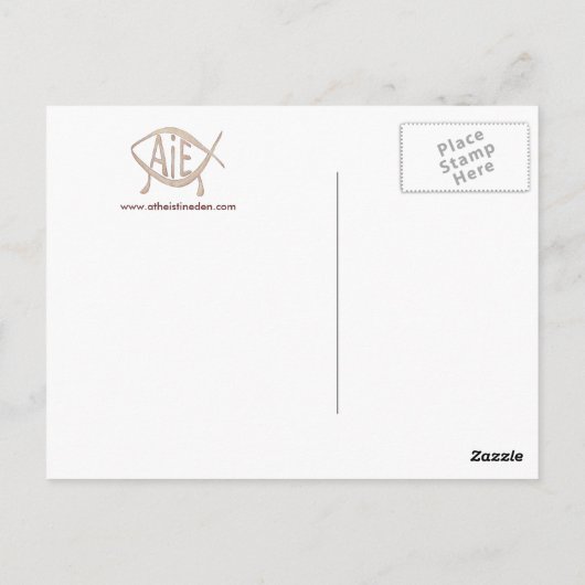 "No Room at the Inn" Postcard Briefkaart (Achterkant)