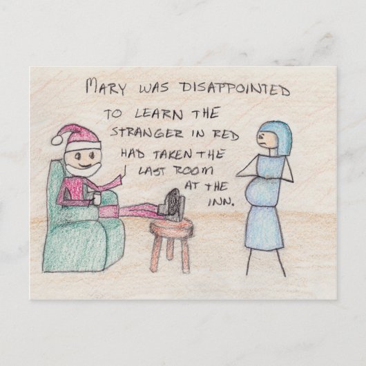 "No Room at the Inn" Postcard Briefkaart (Voorkant)