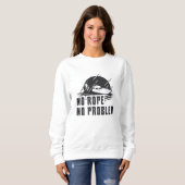 No Rope No Problem Wakeboard Wake Wakeboarding Trui (Voorkant volledig)