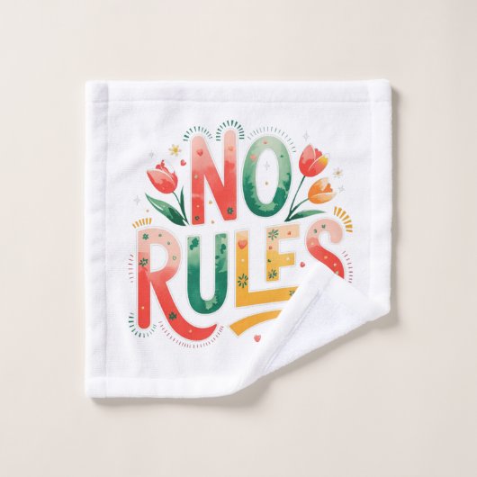 No Rules Bad Handdoek (Wasdoekje)