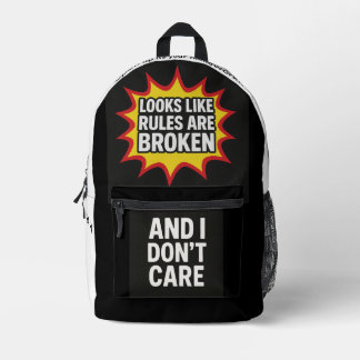 no rules bag bedrukte rugzak