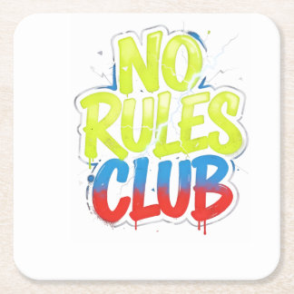 No Rules Club Kartonnen Onderzetters