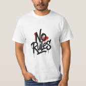 No Rules Graffiti T-shirt (Voorkant)