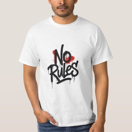 No Rules Graffiti T-shirt (Voorkant)