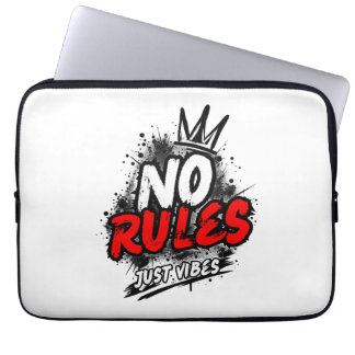 No Rules Just Vibes Laptop Hoes