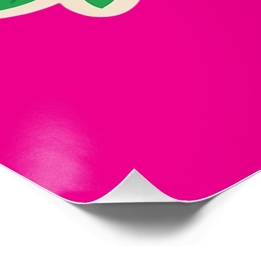 No Rules Just Vibes – Neon Gradient Kawaii-Punk Ty Perfect Poster (Hoek)