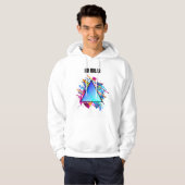 NO RULES – Neon Geometric Style Hoodie (Voorkant volledig)