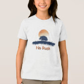 No Rush Hedgehog T-Shirt – Relaxed Natuur Graphic (Voorkant)