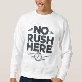 No Rush Here Minimal T-Shirt | Relaxed Aesthetic (Voorkant)
