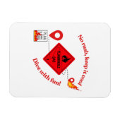 No Rush Keep It Cool Trucker Magneet (Horizontaal)