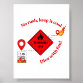 No Rush Keep It Cool Trucker Poster (Voorkant)