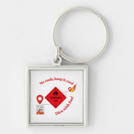 No Rush Keep It Cool Trucker Sleutelhanger