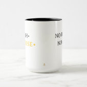 No Rush No Noise – Minimal Calm Typography Design Mok (Midden)