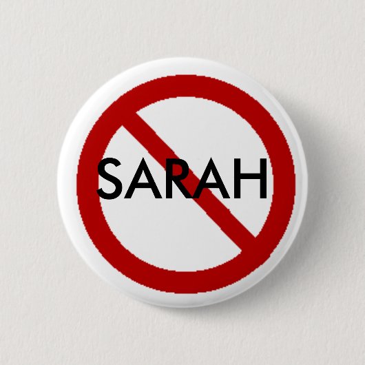 No Sarah Ronde Button 5,7 Cm (Voorkant)