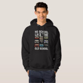No School Like The Old School Cassette Mixtape Hoodie (Voorkant volledig)