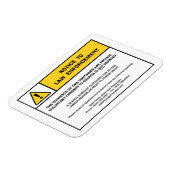 "No Search Without A Warrant" magneetteken (voor C Magneet (Linkerzijde)