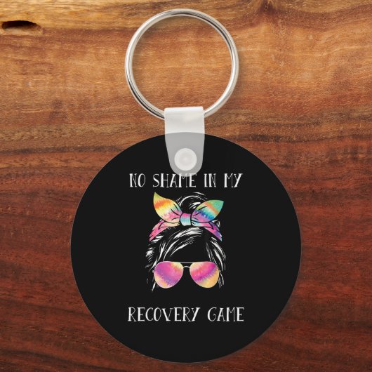 No Shame In My Recovery Game Motivational Emwermen Sleutelhanger (Voorkant)