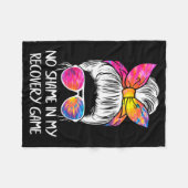 No Shame In My Recovery Game Sobriety Aa Na Anni  Fleece Deken (Voorkant (Horizontaal))