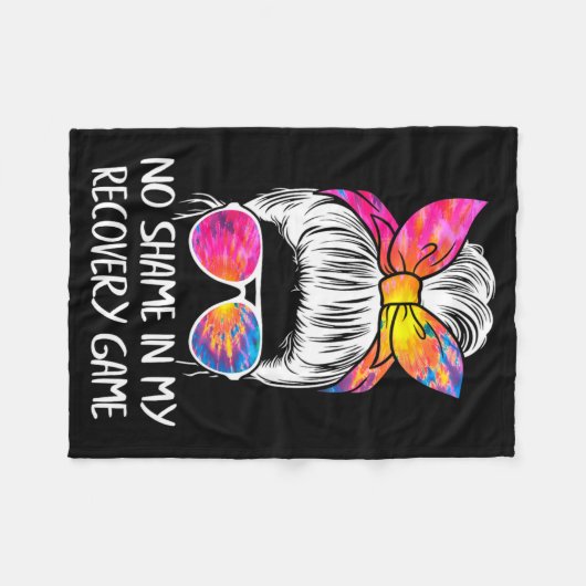 No Shame In My Recovery Game Sobriety Aa Na Anni Fleece Deken (Voorkant (Horizontaal))