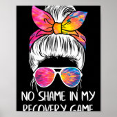 No Shame In My Recovery Game Sobriety Aa Na Anni  Poster (Voorkant)