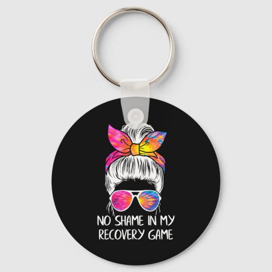 No Shame In My Recovery Game Sobriety Aa Na Anni  Sleutelhanger (Voorkant)