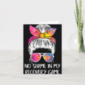 No Shame In My Recovery Game Sobriety Aa Na Anni T Kaart (Voorkant)