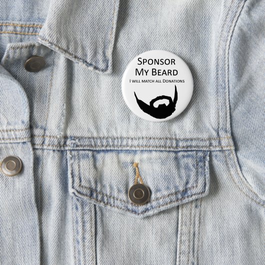 No-Shave November Pin Ronde Button 5,7 Cm (In situ)